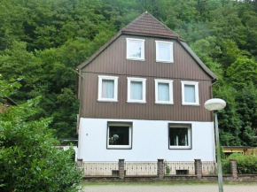 Detached group house in the Harz region with a fenced garden